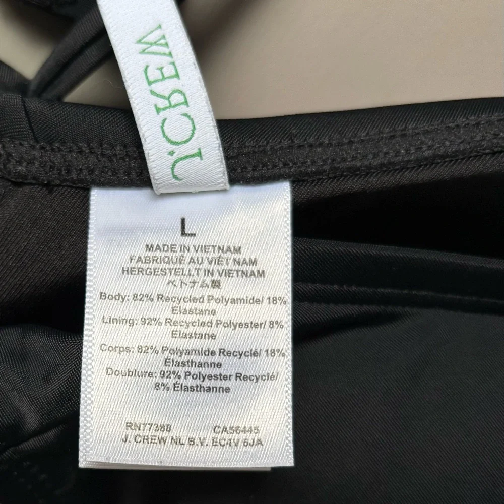 J. Crew No Tie Triangle Cup Sleek French Bikini Top - Picture 9 of 9